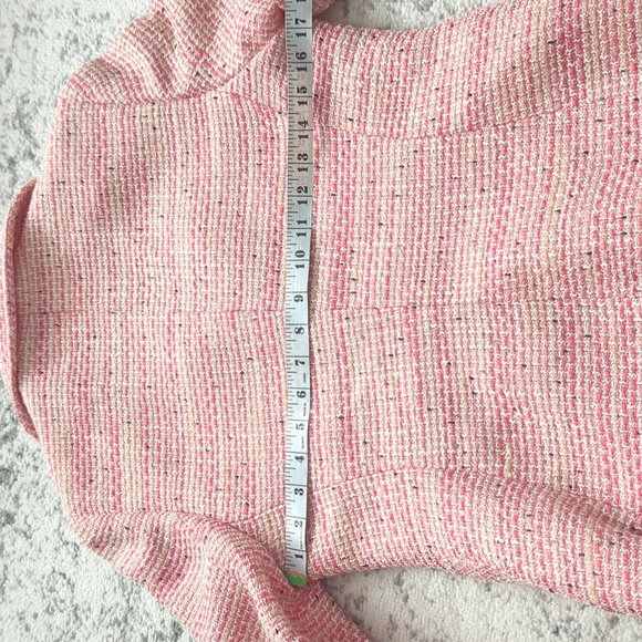 Pink tweed blazer jacket - Picture 8 of 11